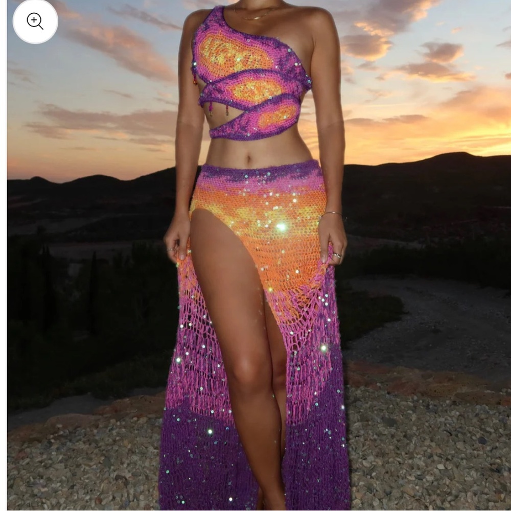 Workfrombeachbelike Butterfly Sunset Set